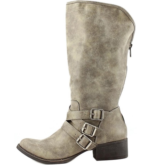 Madden Girl Shoes - Madden Girl Dakotaaa Grey Boots